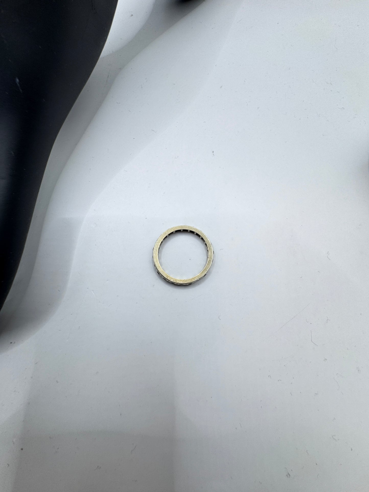 Antique Art Deco 14k Gold Diamond Eternity Band – One Diamond Missing