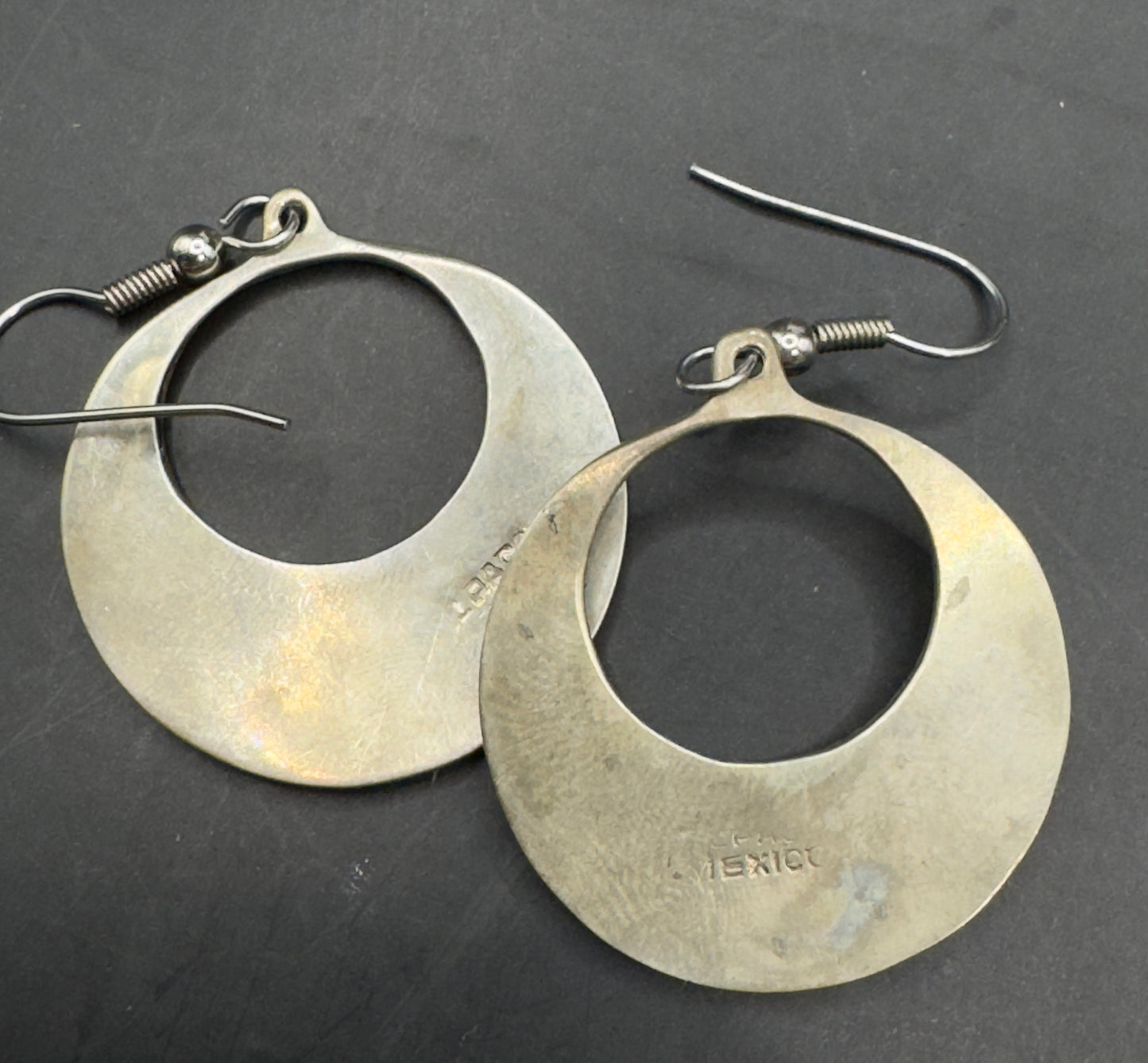 Abalone Shell 925 Mexico Silver Earrings