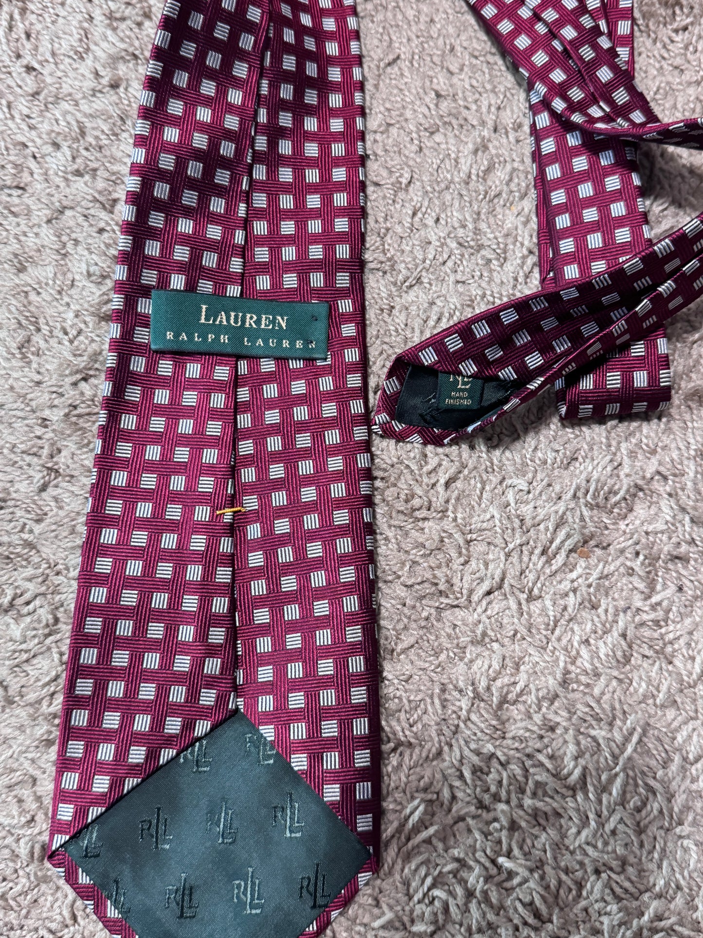 Lauren Ralph Lauren 100% Silk Tie, 55” x 4” – Excellent Condition
