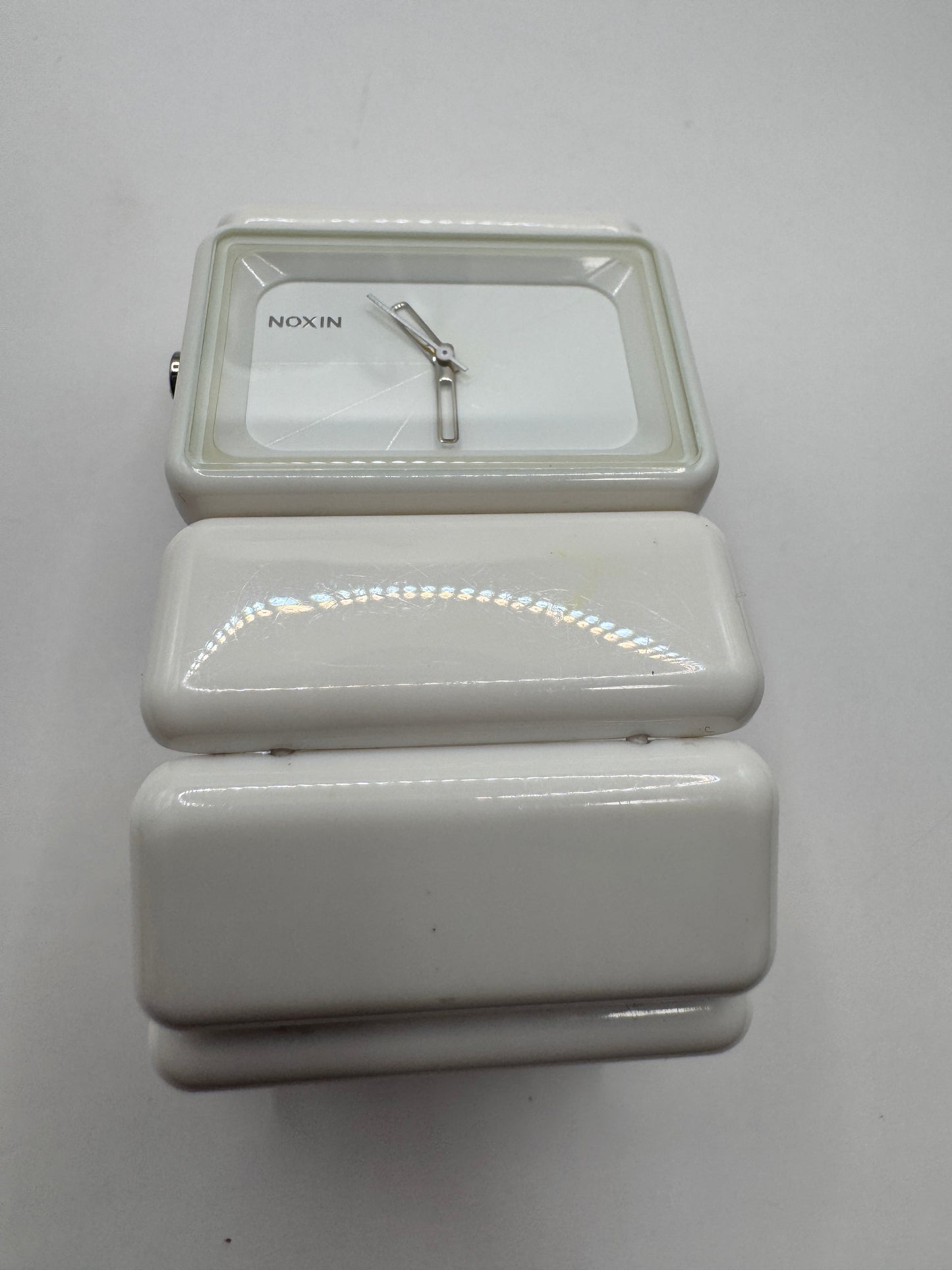 Nixon The Vega Watch – White, Minimalist Design, Working Condition