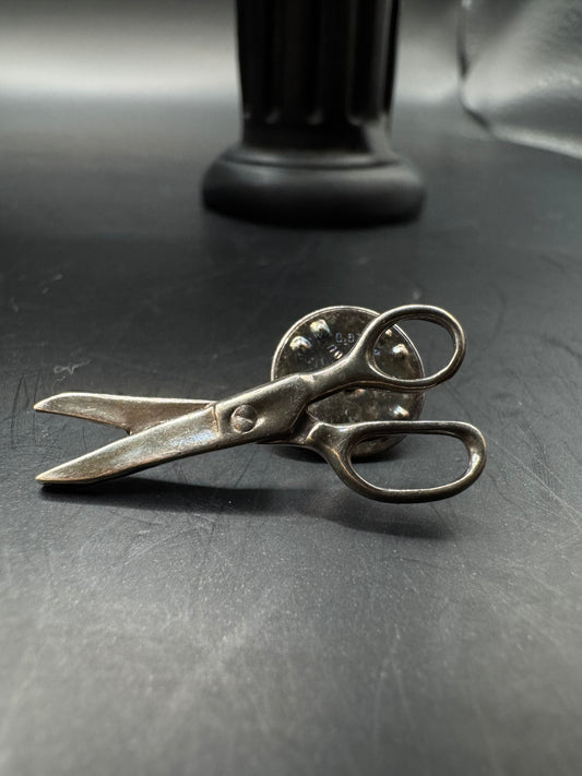 Vintage Sterling Silver Scissors Pin – 1 1/4”