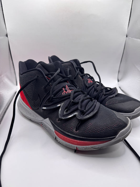 Nike Kyrie 5 “Bred” Basketball Shoes – Men’s Size 10, Black/Red, AO2918-600