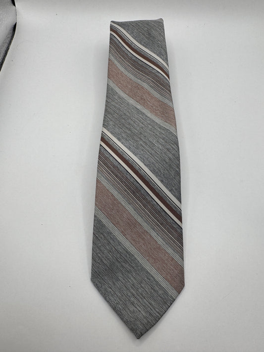 Vintage Christian Dior Striped Tie – 56” x 3” (Polyester)
