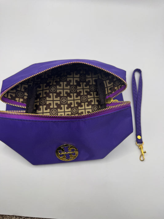 Tory Burch Cosmetics Bag – Purple Nylon, Brand New
