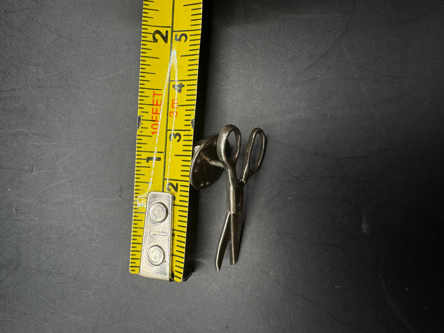 Vintage Sterling Silver Scissors Pin – 1 1/4”