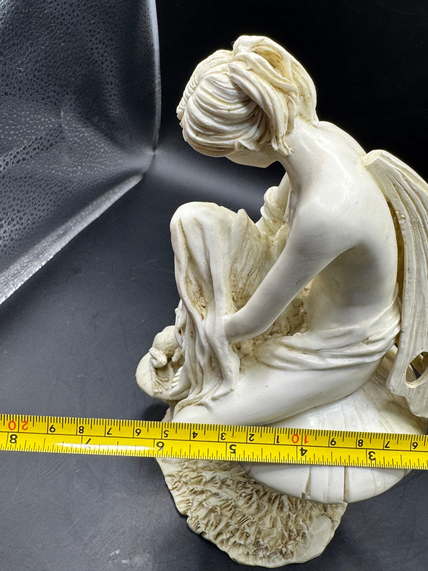 Vintage O. Tupton Fairy with Frog Figurine – Resin Sculpture 9” Fantasy Collectible