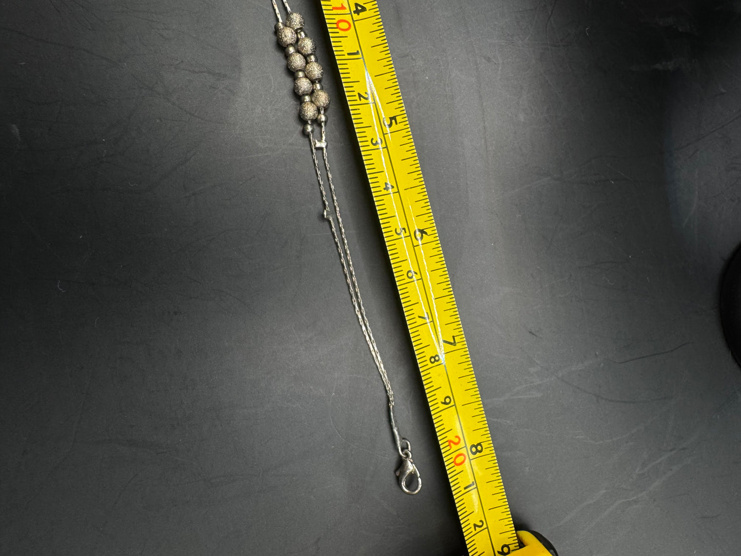 Sterling Silver Beaded Bracelet – 8”