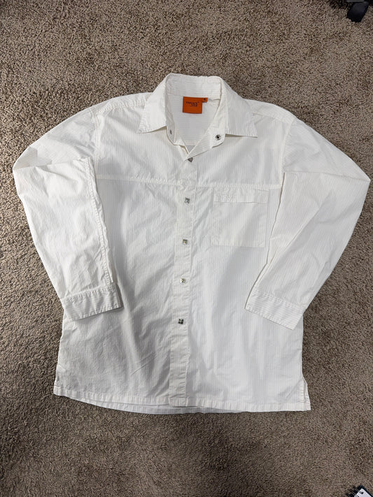 Versace Dolm Men’s Shirt – White, Size XL, Designer Details