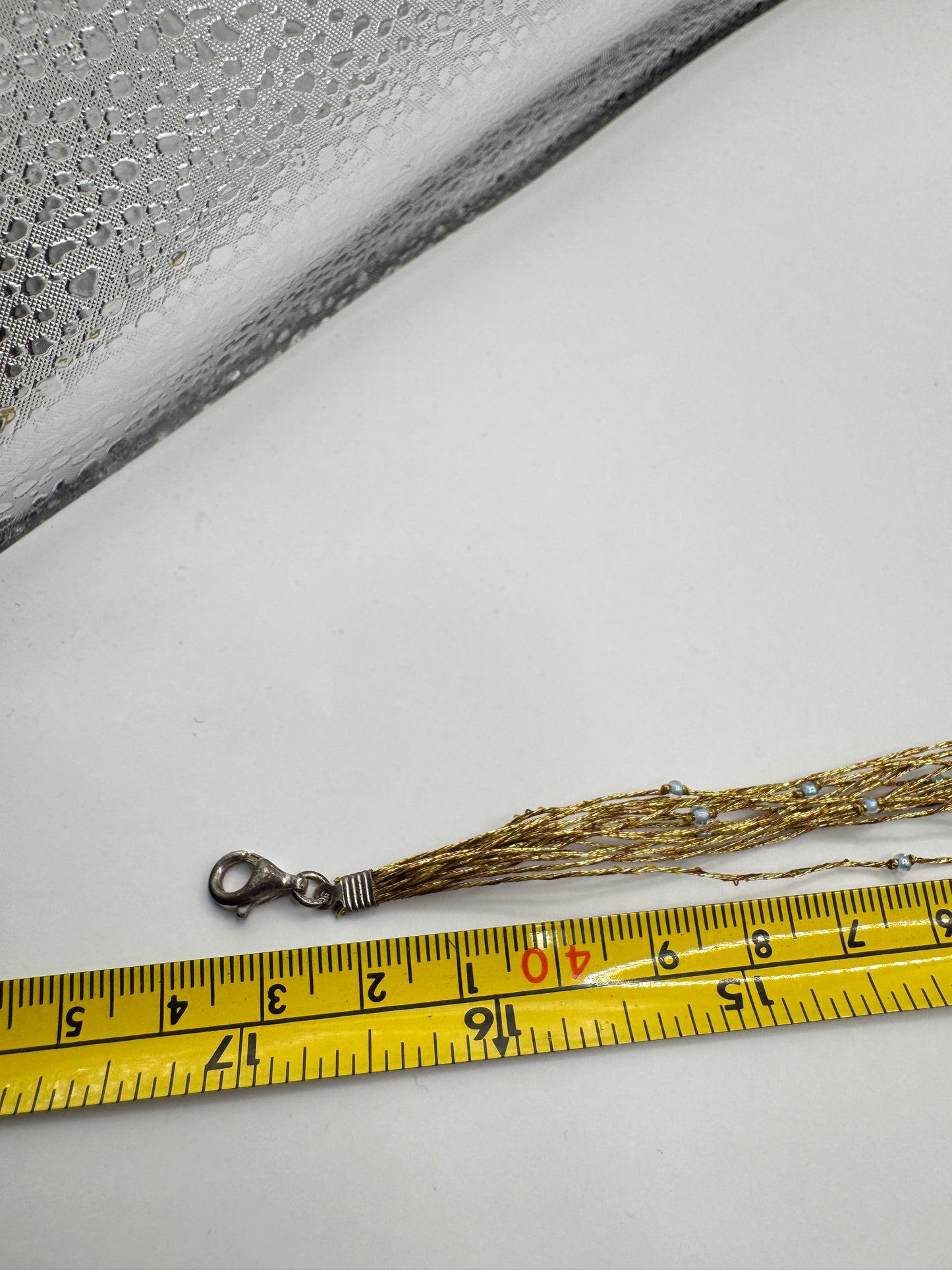 Vintage Multi-Strand Necklace with Turquoise & Pearl Beads – 925 Clasp