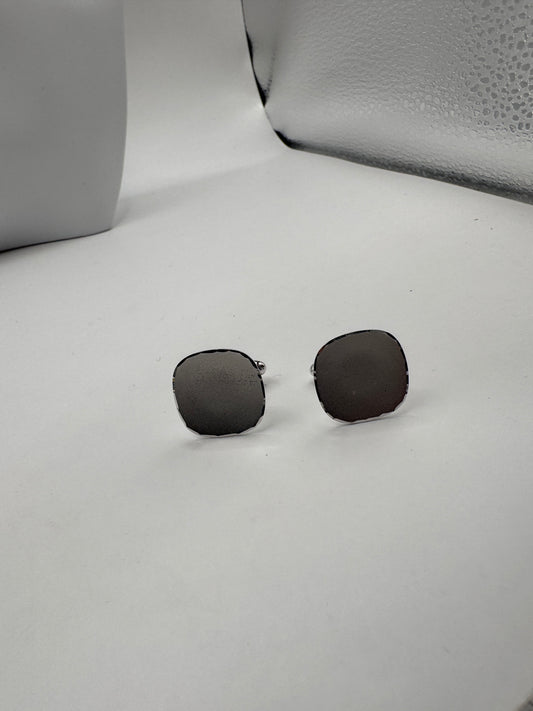 Vintage Sterling Silver Cufflinks – Classic Minimalist Design