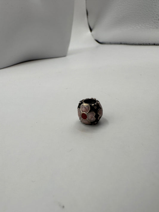 Authentic Pandora ALE 925 Sterling Silver Charm – Floral Enamel Design
