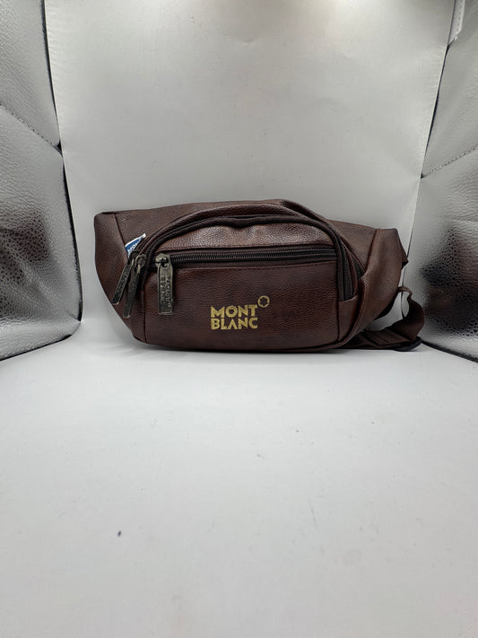 Mont Blanc Brown Leather Belt Bag – Excellent Condition