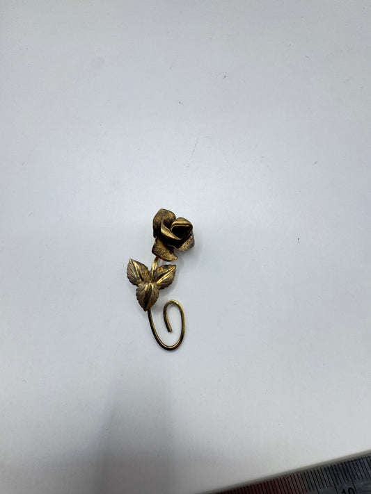 Vintage Bond Boyd Sterling Silver Gold-Plated Rose Brooch – Excellent Condition