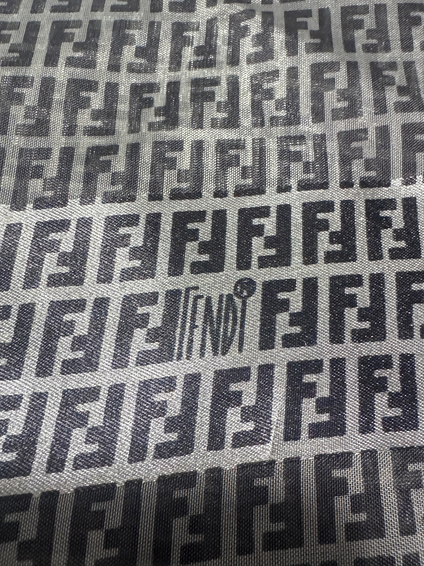 Authentic Vintage Fendi 100% Silk Scarf, 37”–41” – Excellent Condition