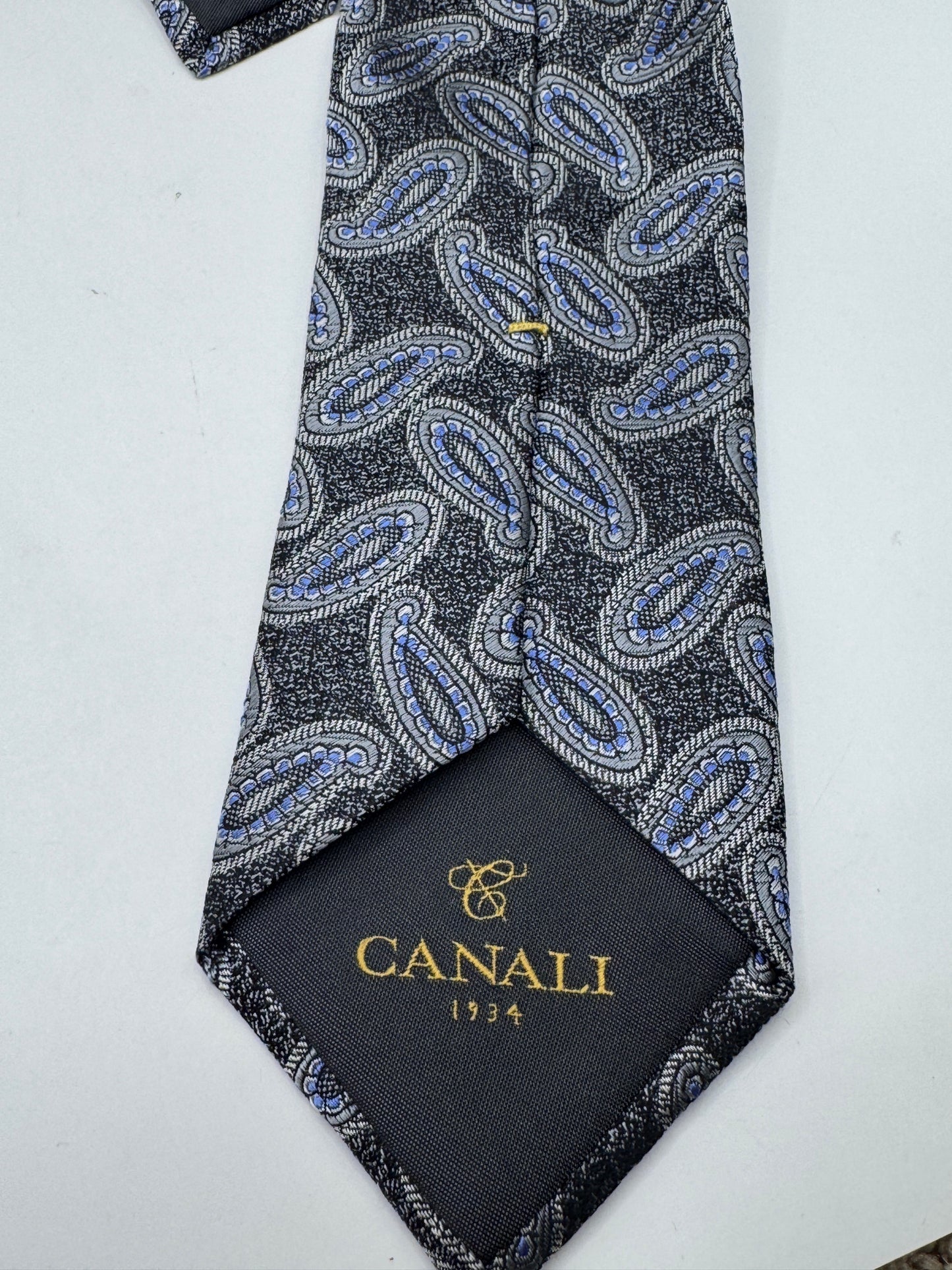 Vintage Canali 100% Silk Paisley Tie – 60" x 3.5", Excellent Condition