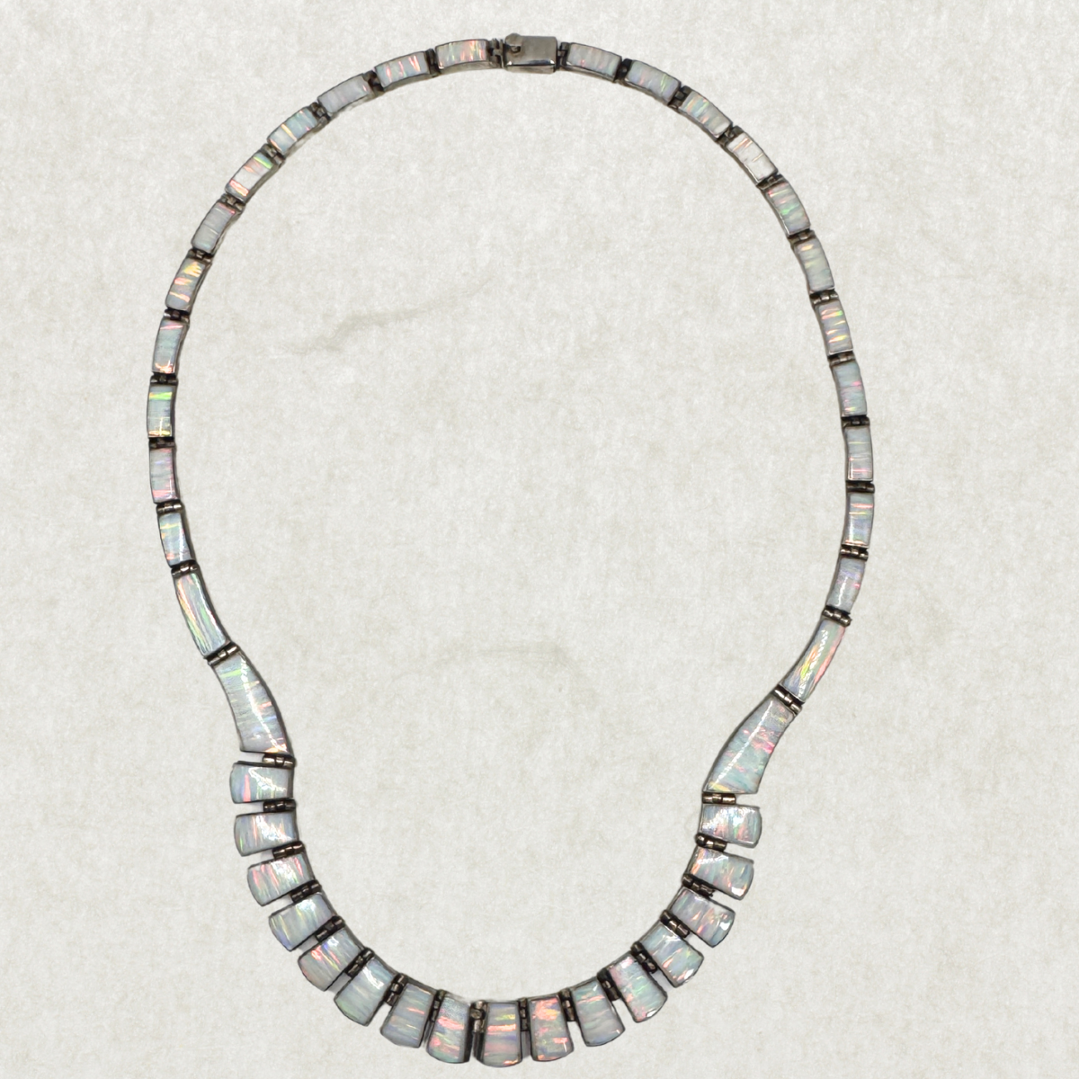 Vintage Opal Cleopatra Necklace – Sterling Silver