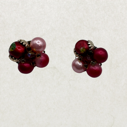 Vintage Textured Clip-On Earrings – Unique Retro Look