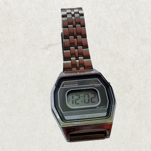 Vintage Citizen PO70-311019 TA Digital Alarm Watch – Rare Collector, Brand New, Working