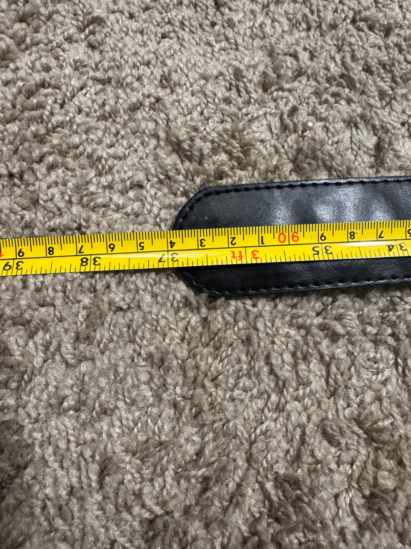 Vintage Ford Mustang Logo Leather Belt – 37”