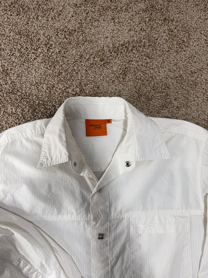Versace Dolm Men’s Shirt – White, Size XL, Designer Details