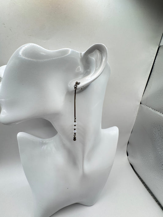 Vintage Artisan Sterling Silver Dangle Earrings – Excellent Condition