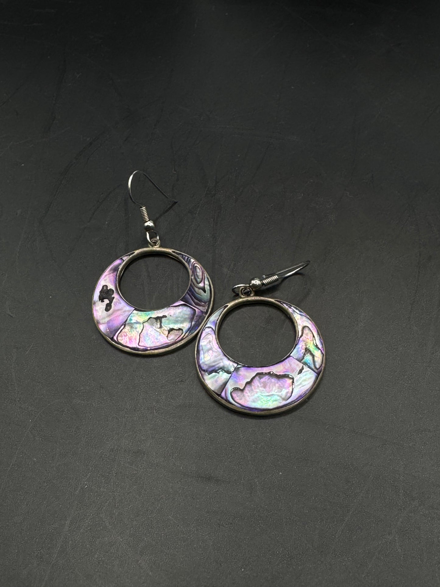 Abalone Shell 925 Mexico Silver Earrings