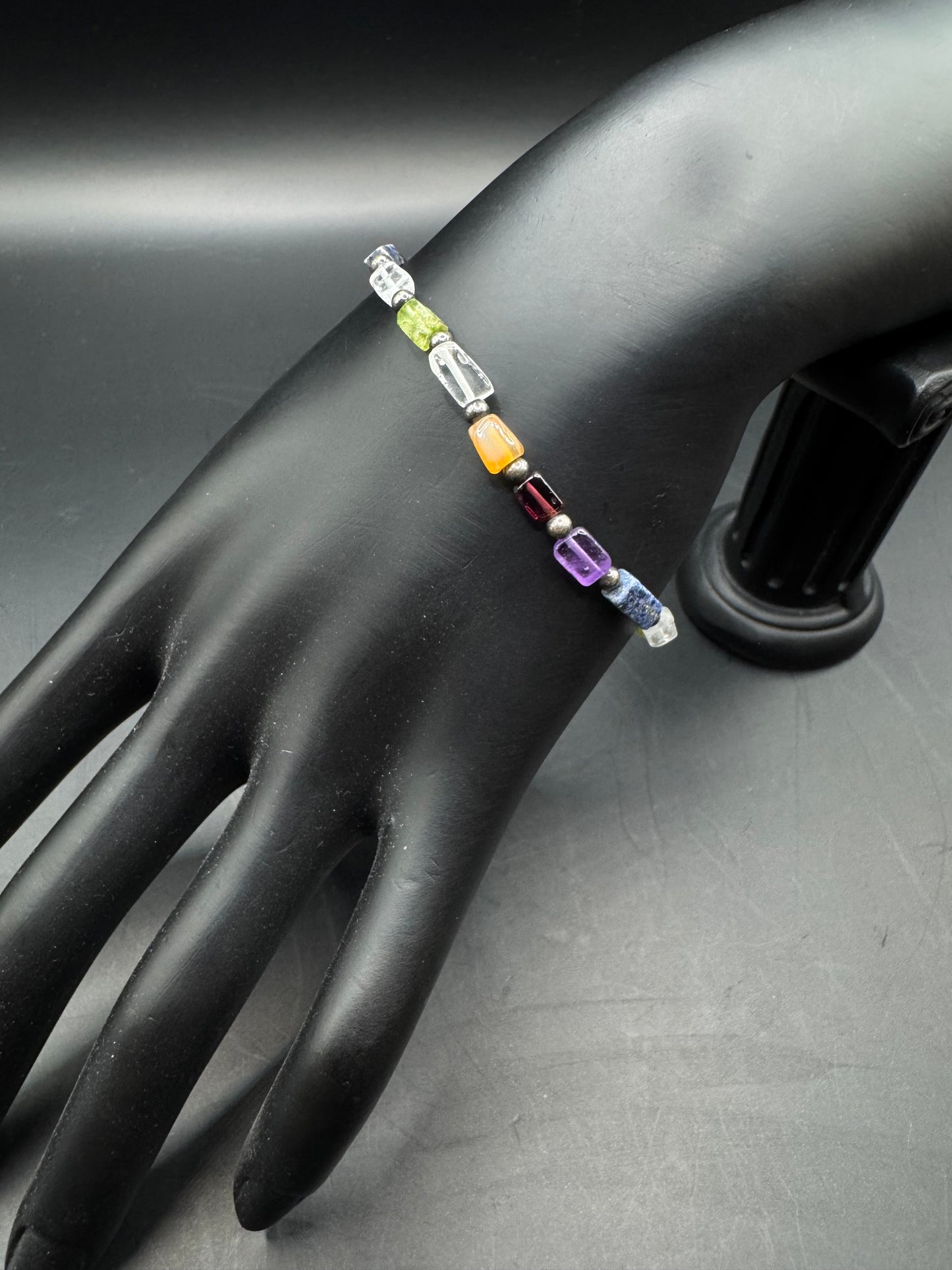 Sterling Silver Beaded Bracelet – 7.5”