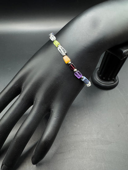 Sterling Silver Beaded Bracelet – 7.5”