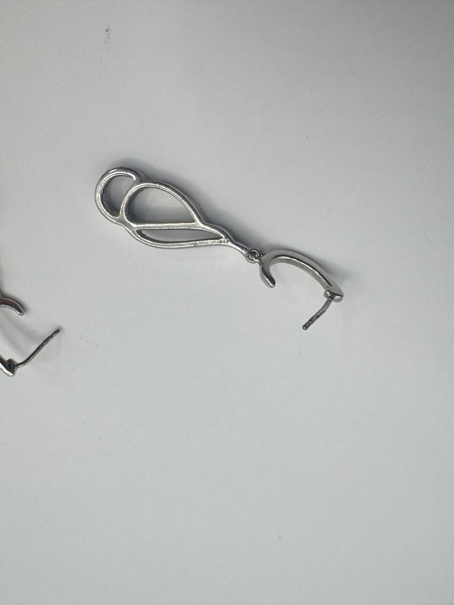 JWBR Sterling Silver 925 Earrings with Diamonds – Elegant Drop Design