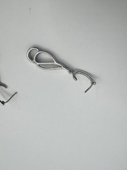 JWBR Sterling Silver 925 Earrings with Diamonds – Elegant Drop Design