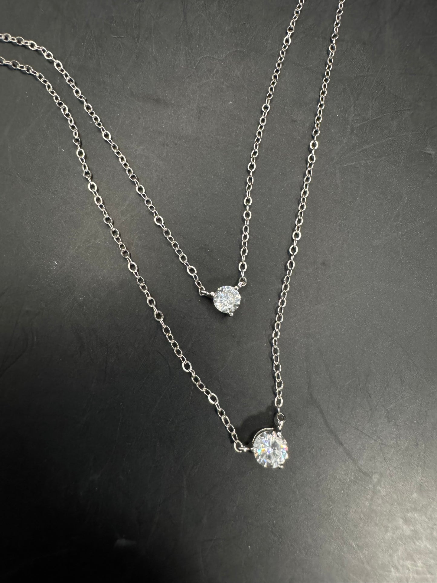 Silver 925 Double Layer Necklace