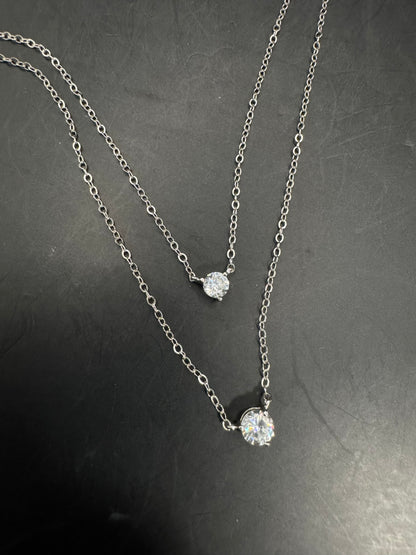Silver 925 Double Layer Necklace