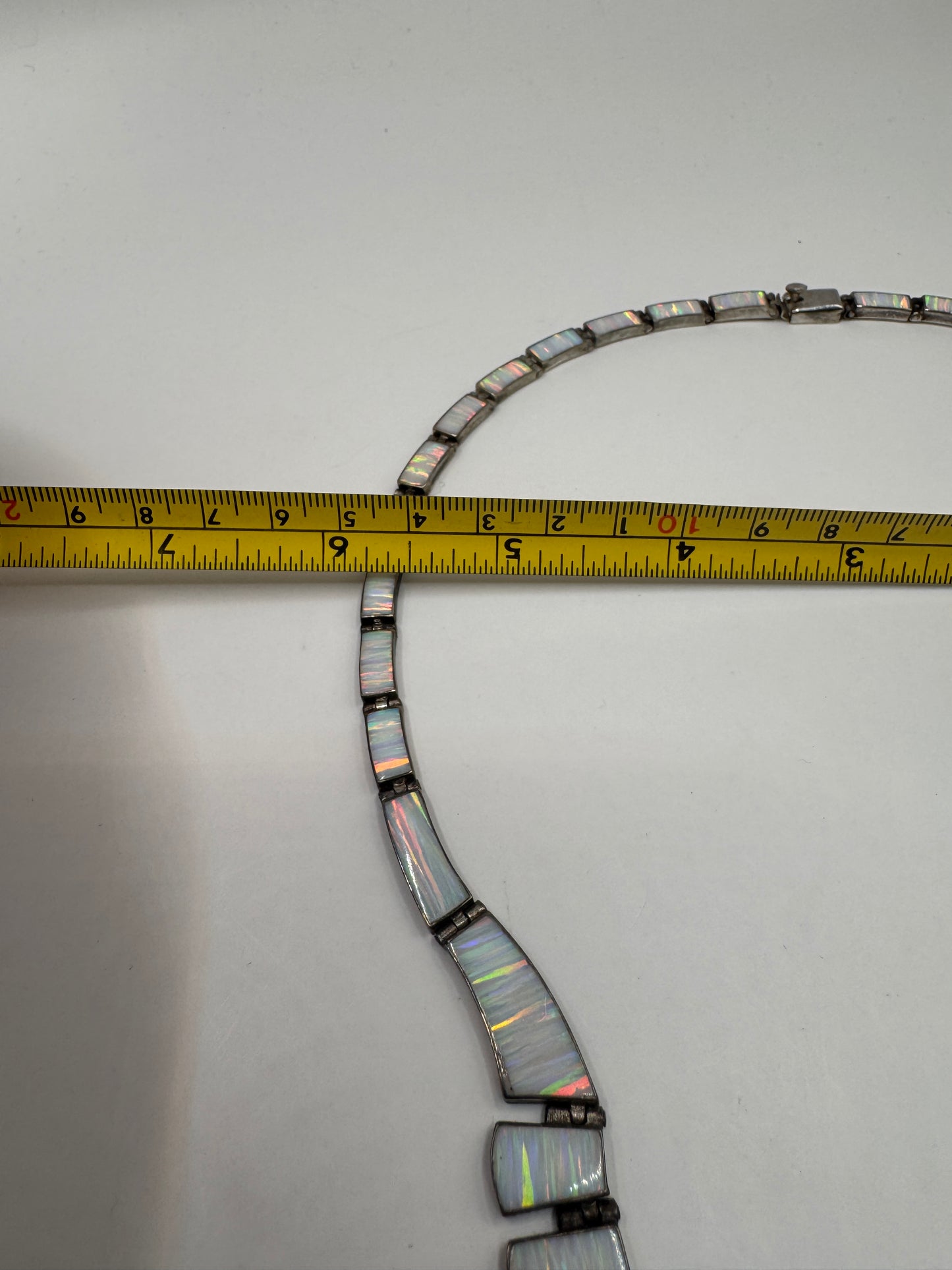 Vintage Opal Cleopatra Necklace – Sterling Silver