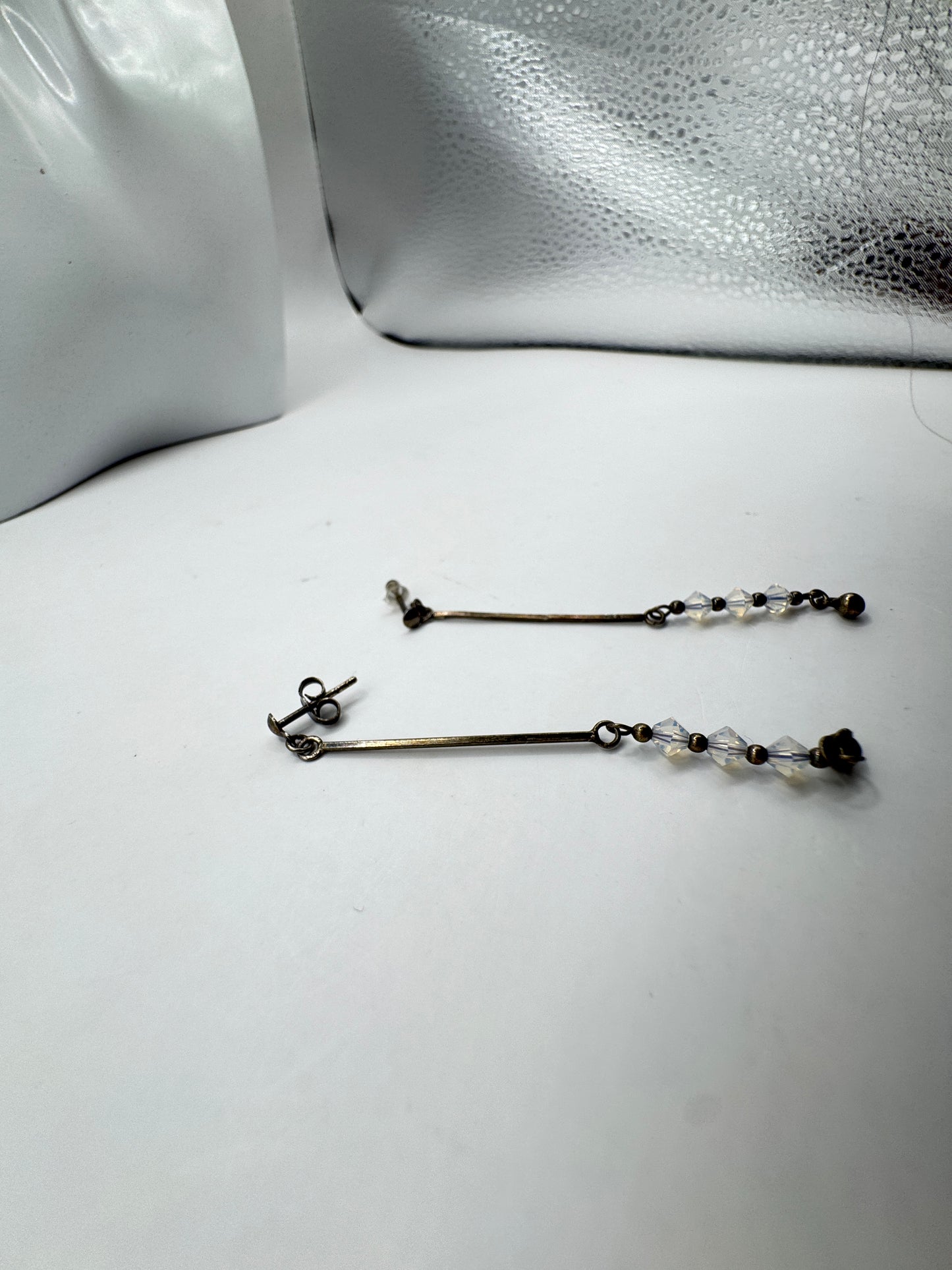 Vintage Artisan Sterling Silver Dangle Earrings – Excellent Condition