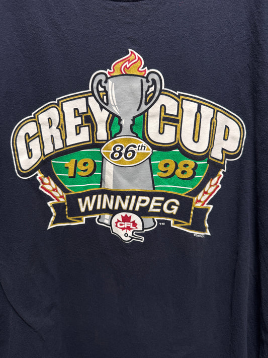 Vintage 1998 Grey Cup Winnipeg T-Shirt – CFL Souvenir Teez, Size XXL