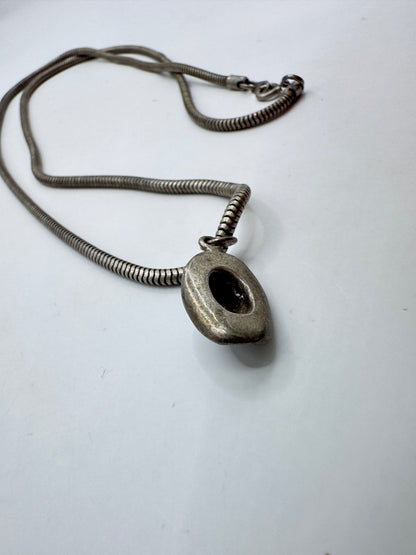Vintage Heavy Sterling Silver Hat Pendant Necklace – Excellent Condition
