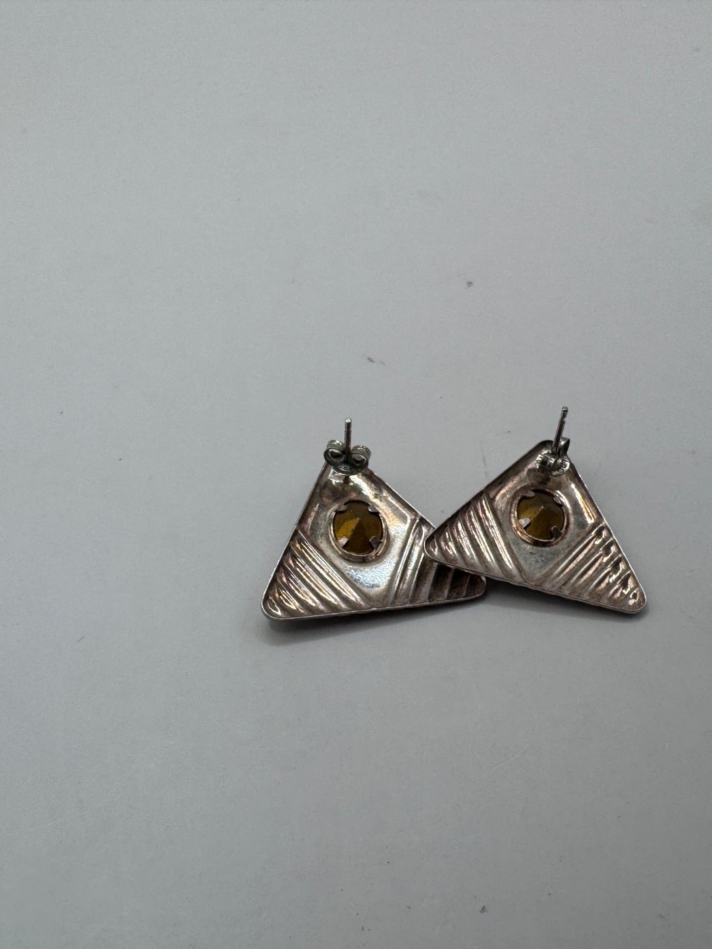 Vintage Sterling Silver Earrings – Early 1970s, Excellent Condition