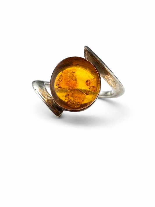 Amber Orbit Ring — Size 9