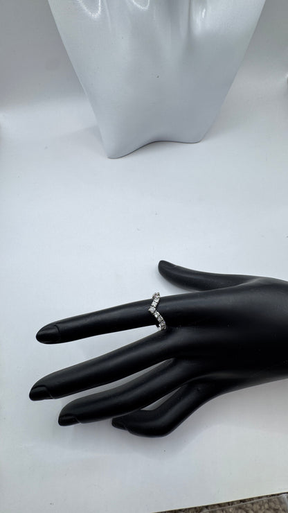 Vintage Sterling Silver Earrings with Zirconium – Excellent Condition