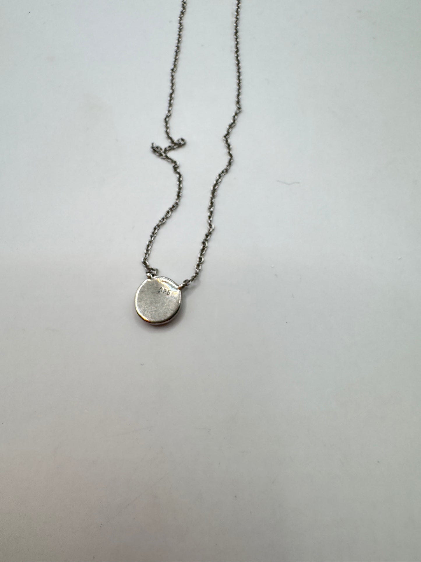 Vintage Sterling Silver Opal Necklace – Excellent Condition