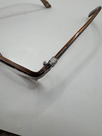 Versace Eyeglasses Frame Mod. 3149-B 934 – 52-17 130, Brown Striped Rectangle (Prescription Lenses Installed)