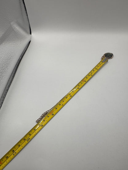 Gold-Plated Sterling Silver Necklace with Labradorite Pendant