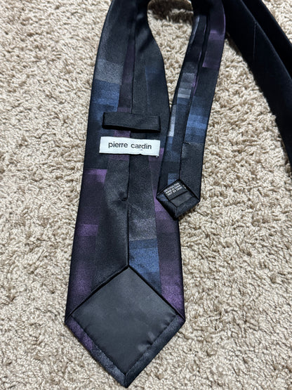Vintage Pierre Cardin 100% Silk Tie – Abstract Geometric Designer Necktie 57” x 4”
