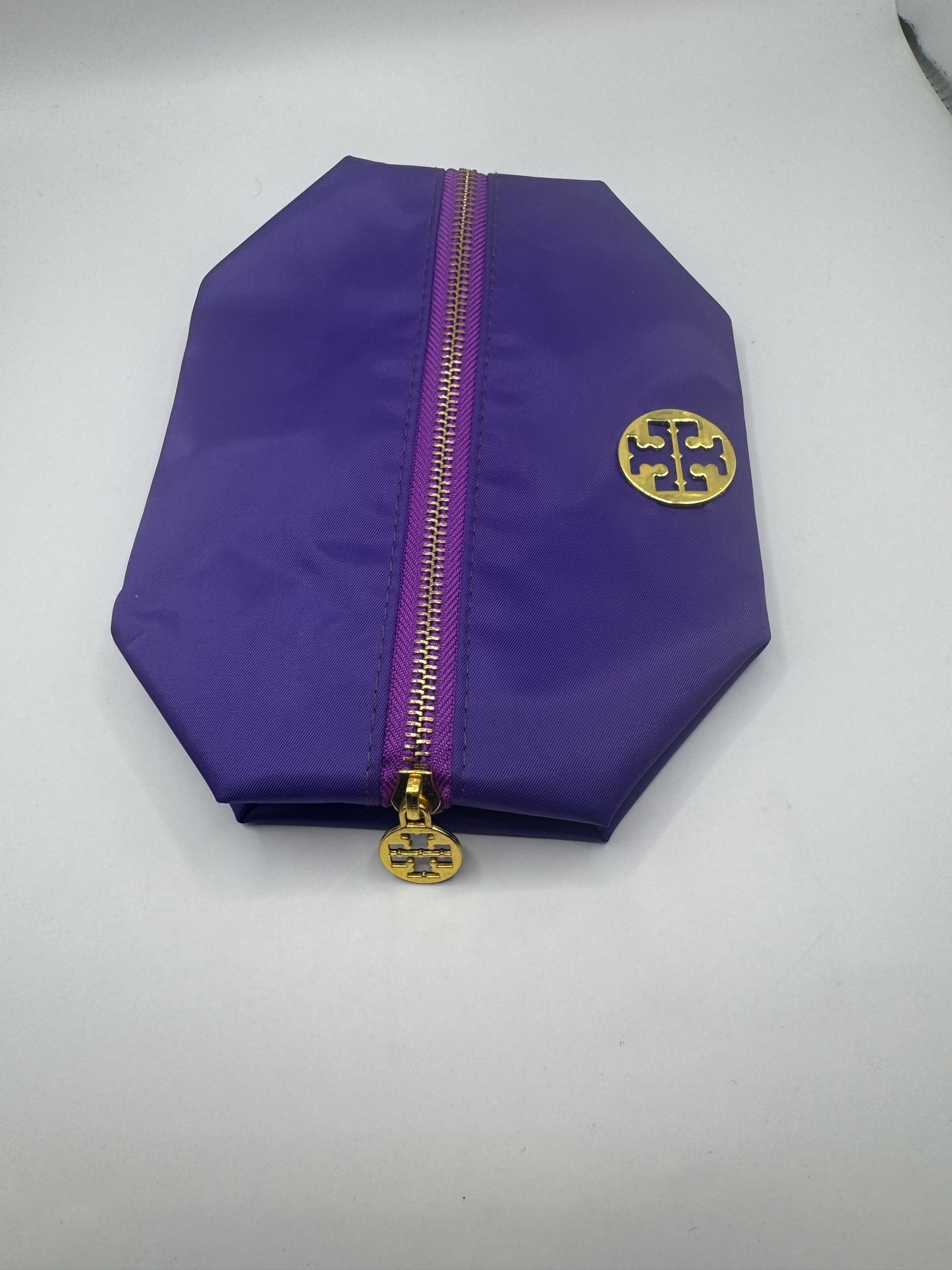Tory Burch Cosmetics Bag – Purple Nylon, Brand New