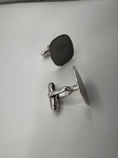 Vintage Sterling Silver Cufflinks – Classic Minimalist Design