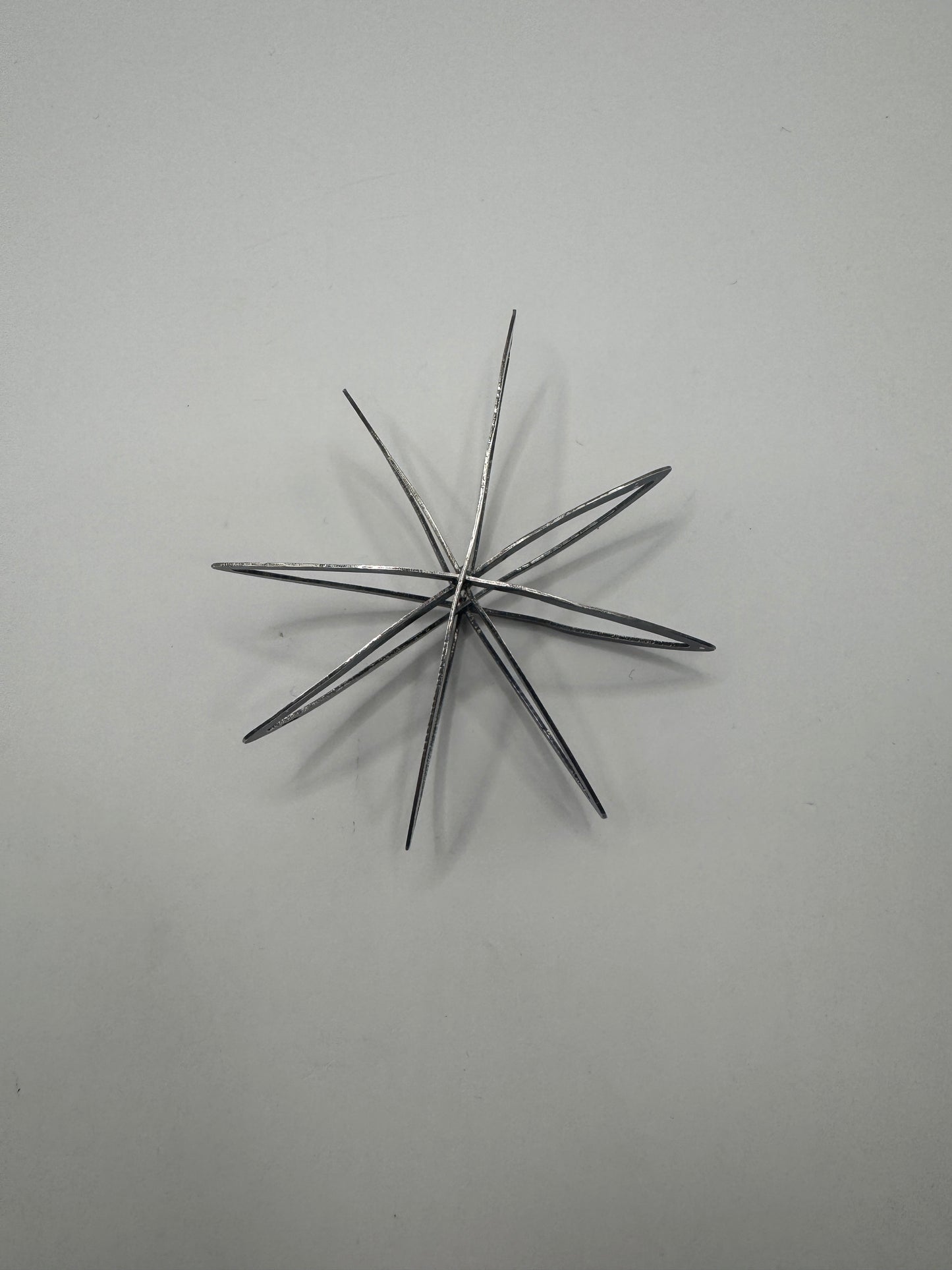 Vintage Sterling Silver Octagram Starshine Pendant – Large Statement Piece