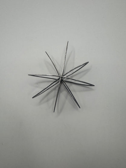 Vintage Sterling Silver Octagram Starshine Pendant – Large Statement Piece