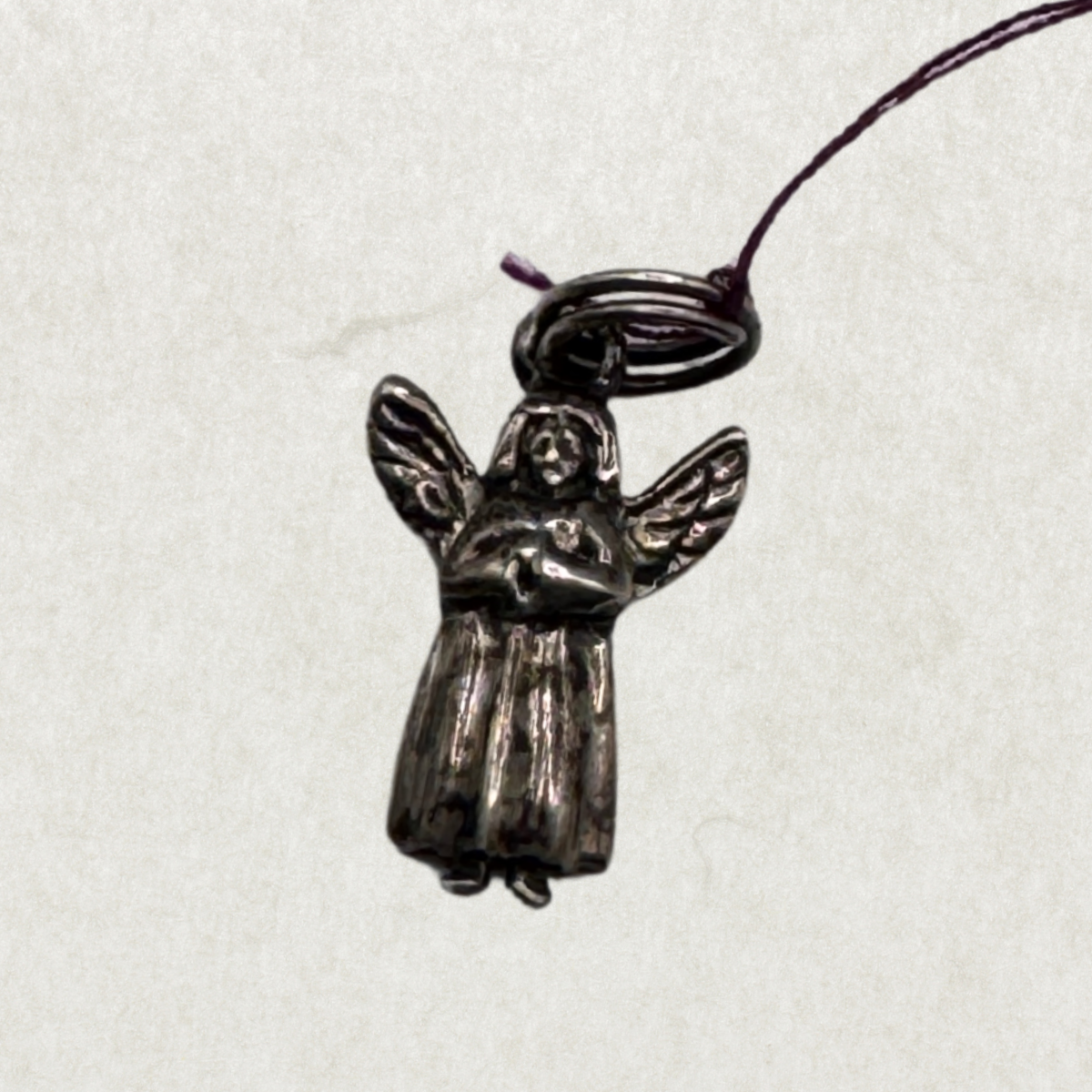 Vintage Sterling Silver Angel Charm – Excellent Condition
