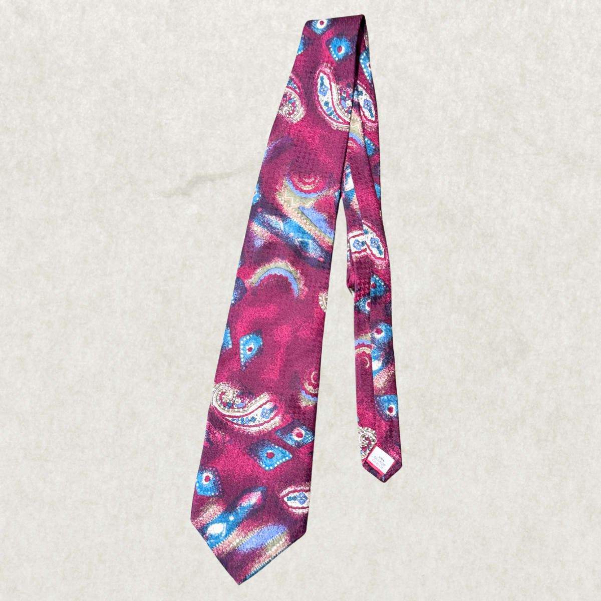 Vintage Rossetti 100% Silk Paisley Tie, 56” x 3.5” – Excellent Condition