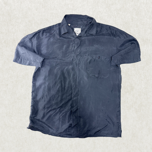 Vintage Fuzi Silks Men’s Shirt – 100% Silk, 70s-80s, Size M-L